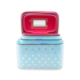 CX2862 GLITTERY HEART BLUE - MAKEUP BOX