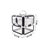CX1882 MARBEL LAYER TRANSPARENT MAKEUP BOX