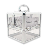 CX1882 MARBEL LAYER TRANSPARENT MAKEUP BOX