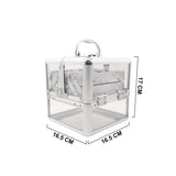 CX1882 MARBEL LAYER TRANSPARENT MAKEUP BOX
