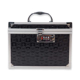 CX2217 CLASSIC CUBIC BLACK DIGIT LOCK MAKEUP BOX