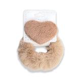 FLUFFY 2N1  PONY AND HAIR CLIP