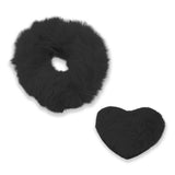 FLUFFY 2N1  PONY AND HAIR CLIP