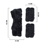 GK FLUFFY RIBBON FACIAL TURBAN W/ WAISTBAND