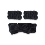GK FLUFFY RIBBON FACIAL TURBAN W/ WAISTBAND