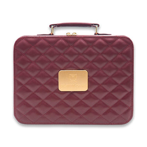 PD-12 BEAUTY CASE W/MIRROR DIAMOND LEATHER