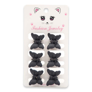 6N1 BLACK BUTTERFLY MINI HAIR CLAW