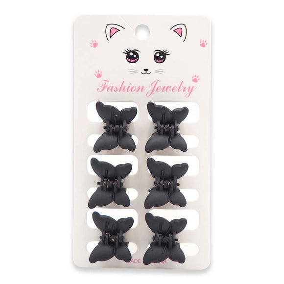 6N1 BLACK BUTTERFLY MINI HAIR CLAW
