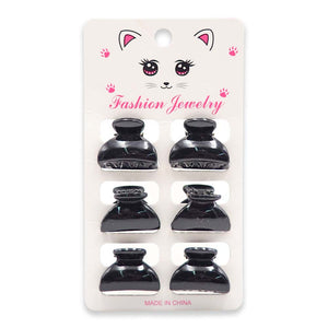 6N1 BLACK CLAM MINI HAIR CLAW