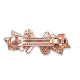 RHINESTONE BUTTERFLY RIBBON MEDIUM HAIR CLIP ASSORTED  COLOR