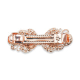RHINESTONE FLOWER BOW MEDIUM HAIR CLIP ASSORTED  COLOR
