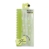 YP-B117 GREEN EMOJI PRINTED RAZOR 2PCS PACK