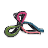 GRADIENT PEARL MULTI COLOR LONG BOW HAIR CLAW