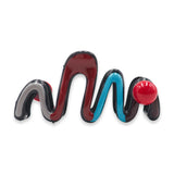 GRADIENT PEARL MULTI COLOR LONG BOW HAIR CLAW