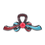 GRADIENT PEARL MULTI COLOR LONG BOW HAIR CLAW