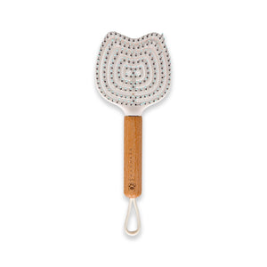 KITTY SPIRAL HAIR BRUSH WOODEN HANDLE