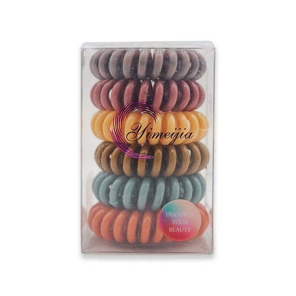 6PCS MINI RING HAIR TIE