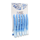 Y35:35209 6PCS PROCELAIN PRINTED HAIR CLIP