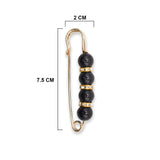 2PCS BIG  PEARL BROOCH TITHENING WAIST BAND PIN