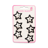 6PAIRS STAR HAIR CLIP