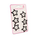 6PAIRS STAR HAIR CLIP