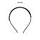 HEADBAN BLACK STAR SHAPED RHINESTONE