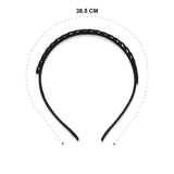 VINTAGE HEADBAN DARK SYMTHETIC RHINESTONE