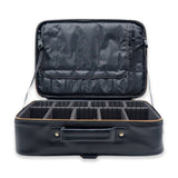 1ZIP LARGE ORG. LEATHER BLK (DIAMOND)
