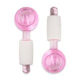 AGE-0224 2PCS PINK CRYSTAL BALL (HEAD MASSAGE BRUSH)