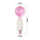 AGE-0224 2PCS PINK CRYSTAL BALL (HEAD MASSAGE BRUSH)