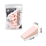 25PCS. GK WEDGES SPONGE POUCH ASRT LIGHT PINK/YELLOWISH