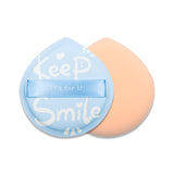 I'S 1840 XL WHITE KEEP SMILE MARSHMALLOW PUFF WITH CASE