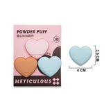 SY253 3PCS HEART SHAPE FINGER PUFF