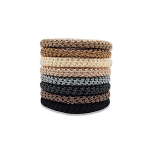 YEMEI 10PCS BROWN SHADE HAIR ROPE