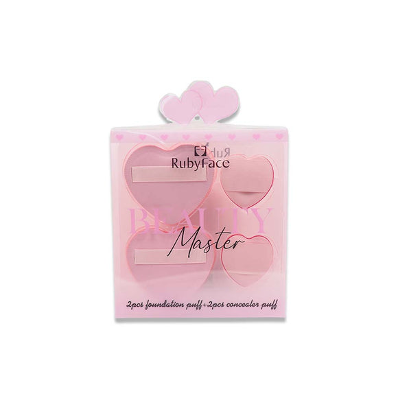 AXPUFF4 2PCS FOUNDATION PUFF AND 2PCS CONCEALER PUFF