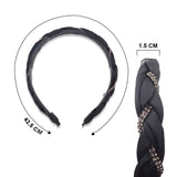 RHINESTONE BRAIDED CROSS HEADBAND
