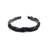 RHINESTONE BRAIDED CROSS HEADBAND