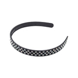 BLACK CHECKERED HEADBAND/DICE COLORFUL HEADBAND
