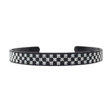 BLACK CHECKERED HEADBAND/DICE COLORFUL HEADBAND