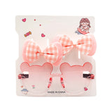 TWO RIBBON CLIP W/ SUNGLASSES
