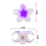 PLUMERIA FLOWER HAIR CLAW ASSRT COLOR