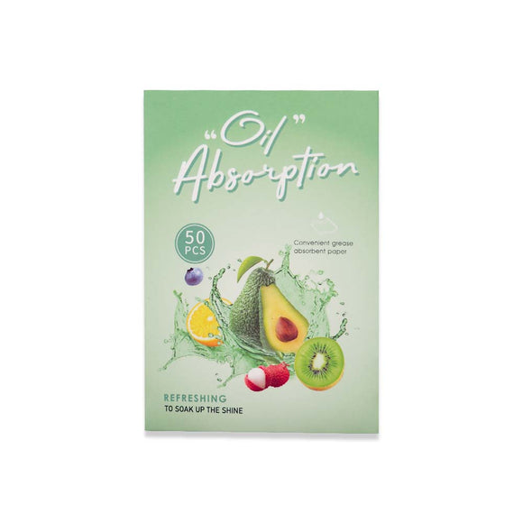 SY013-3 GREEN 50PCS OIL BLOTTING PAPER