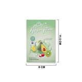 SY013-3 GREEN 50PCS OIL BLOTTING PAPER