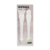 L-B060 2-1 SPATULA BRUSH WHITE
