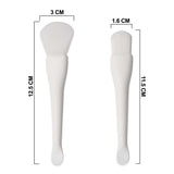 L-B060 2-1 SPATULA BRUSH WHITE