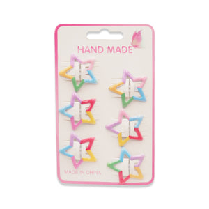 6PAIRS STAR HAIR CLIP