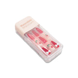 NO.X-186 WEARABLE MANICURE FAKE NAILS SQUARE CASE