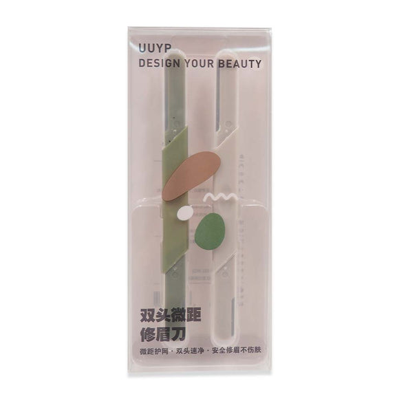 L-B014 2PCS 2N1 E/BROW RAZOR
