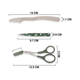L-B026 EYE MAKE UP TOOL SET(SCISSOR/TWEEZER/RAZOR)
