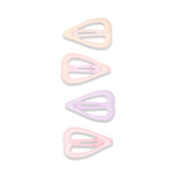 NO.6385 4PAIRS HEART COLRFUL HAIR CLIP